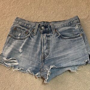 Distressed Denim Women's Shorts